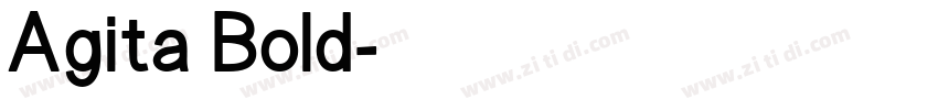Agita Bold字体转换